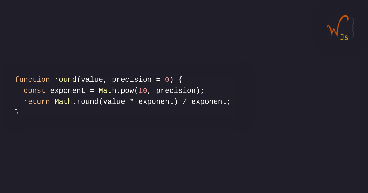 Rounding a number to a specific precision in JavaScript - Writing ...